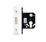 64mm (2 ½") Euro Profile Mortice Deadlock - Stainless Steel