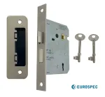 EuroSpec 76mm Satin Nickel Sashlock