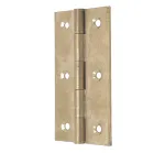 76mm x 41mm Solid Drawn Brass Butt Hinge, Self Colour