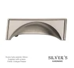 Rioghal 64mm C/C Cabinet Drawer Pull  Antique Pewter