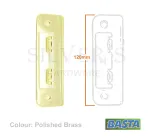 Basta Spare Receiver to suit Locks Polished Brass
