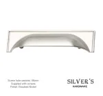 Rioghal 96mm C/C Cabinet Drawer Pull Brushed Nickel