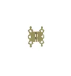 50 x 40mm Electric Brass Butterfly Hinge