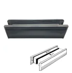 Small Aluminium Letterplate 265 X 70mm Black Aluminium