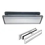 Small Aluminium Letterplate 265 X 70mm Silver Aluminium