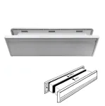 Small Aluminium Letterplate 265 X 70mm White Aluminium
