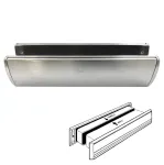 Supa Stainless Letterbox 310 X 76mm Satin Stainless Steel