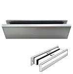 Medium Aluminium Letterplate 305 X 70mm Silver Aluminium