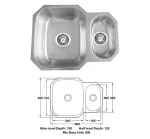 Hafele Calder 1.5 Undermount Bowl G304 Stainless - 600mm