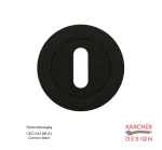 Keyhole escutcheon to suit Karcher Round Rose Cosmos Black