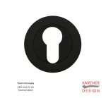 Euro escutcheon to suit Karcher Lever on Rose Cosmos Black