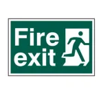 Fire exit Sign man running right - PVC (300 x 200mm)