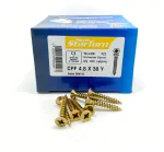 4.5  x 30mm Yellow - Universal Screws - (Box of 200)