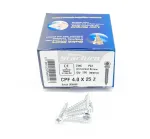 4.0 x 25mm Zinc - Universal Screws - (Box of 200)