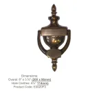 Real Bronze Urn Knocker
