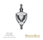 Heritage Brass Urn Door Knocker 152mm Satin Chrome