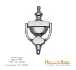Heritage Brass Urn Door Knocker 195mm Polished Chrome