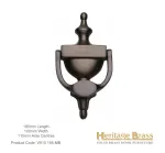 Heritage Brass Urn Door Knocker 195mm Matt Bronze