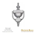 Heritage Brass Urn Door Knocker 195mm Satin Chrome