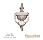 Heritage Brass Urn Door Knocker 195mm Satin Nickel