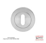 Keyhole escutcheon to suit Karcher Lever on Rose - SSS