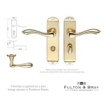 Arundel Lever on Bathroom Backplate Door Handles
