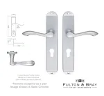 Arundel Long Lever on Euro Profile plate Door Handles
