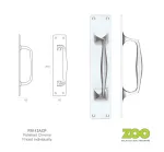 300 x 60mm Solid Brass Cast Pull Handle Polished Chrome