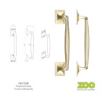 254mm Solid Brass Cast Pull Handle Polished Brass