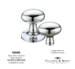 RIM Mortice knobs Fulton & Bray Oval Knob