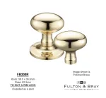 RIM Mortice knobs Fulton & Bray Oval Knob