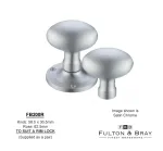 RIM Mortice knobs Fulton & Bray Oval Knob