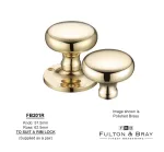 RIM Mortice knobs Fulton & Bray Mushroom