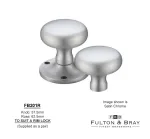 RIM Mortice knobs Fulton & Bray Mushroom