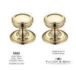 Concealed-Fix Ringed Mortice Knobs Fulton-&-Bray