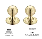 Concealed-Fix Reeded Mortice Knobs Fulton-&-Bray