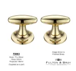 Extended Oval Knob Mortice Door Knobs