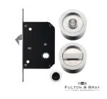 Sliding Door Bathroom Lock Turn & Finger Pull - SC