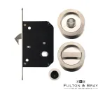 Sliding Door Bathroom Lock Turn & Finger Pull - SN