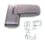 Mila iDeal Flag Hinge UPVC or Rebated Timber - Brown