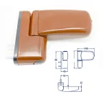 Mila iDeal Flag Hinge UPVC or Rebated Timber - Light Oak