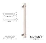 Pimlico Bar Cupboard Handle Stainless Steel - 224mm