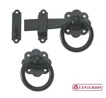 Centurion Ring Gate Latch Epoxy Coated Black