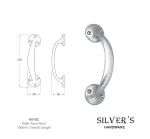 Bow Pull Handle Anodised Aluminium 150mm