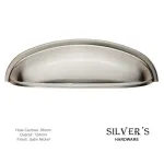 Modern Shaker Drawer Pull Satin Nickel 96mm C/C