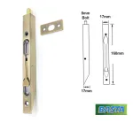 Basta Flush Bolt Lever Action 160mm Antique Bronze