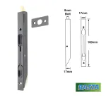 Basta Flush Bolt Lever Action 160mm Matt Black