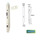Basta Flush Bolt Lever Action 160mm Nickel Plated