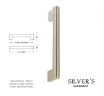 Chelsea Cupboard Handle Brushed Nickel 180mm C/C
