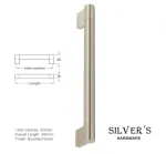 Chelsea Cupboard Handle Brushed Nickel 320mm C/C